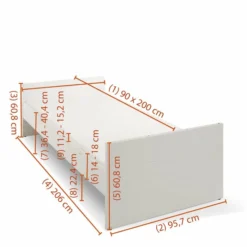 Bett Fiona 90 X 200 Cm -Maison Verkaufsgeschäft FJPG S700 111