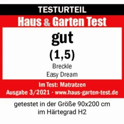 Komfortschaummatratze Easy Dream -Maison Verkaufsgeschäft FJPG S700 1184