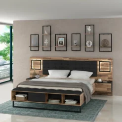 Bett Mit Nachttischen Sirius Crown 160 X 200 Cm -Maison Verkaufsgeschäft FJPG S700 574